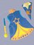 Small image #1 for Wizard Costume with Hat, Magic Wand, and Cape