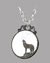 Small image #1 for Wolf Pendant with 21 Inch Chain