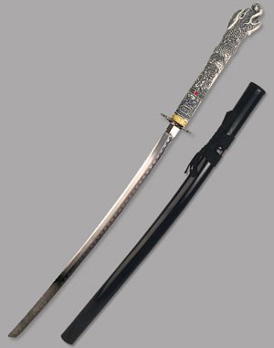 Dragon Sword with a  Fierce Open Mouth