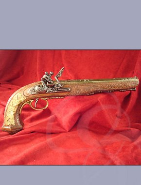 Engraved 18th Century French Dueling Pistol