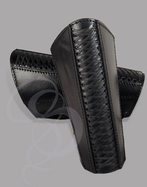 Assassin Leather Bracers - Adjustable Leather Bracers with Crossing Straps