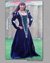 Small image #1 for The Viktoria German Style Gown - Satin-Lined, Cotton-Velveteen Gown with Reversible Inset