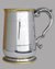 Small image #1 for Brass Trimmed Pewter Tankard 1 Pint